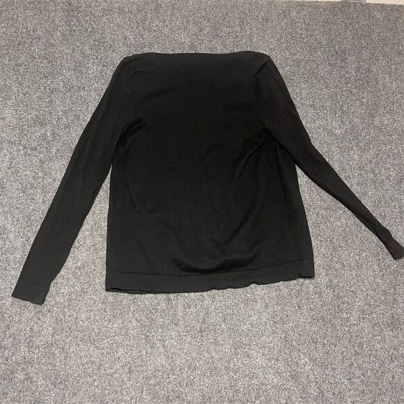 LOFT Women's Black Open Front Cardigan Sweater Size Small Long Sleeve - Picture 5 of 6